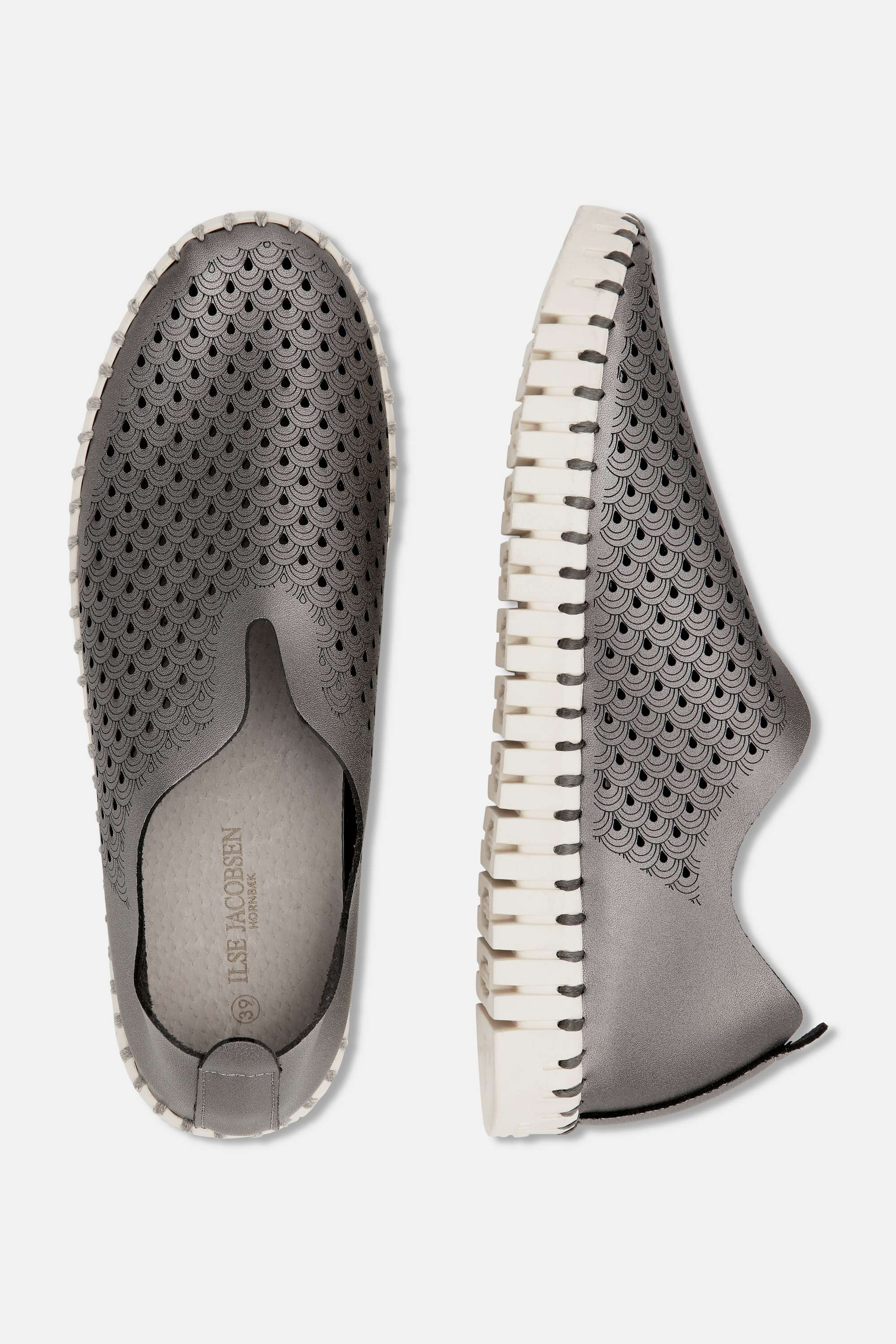 Tulip Mocassins Métallisés - Gun Metal